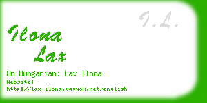 ilona lax business card
